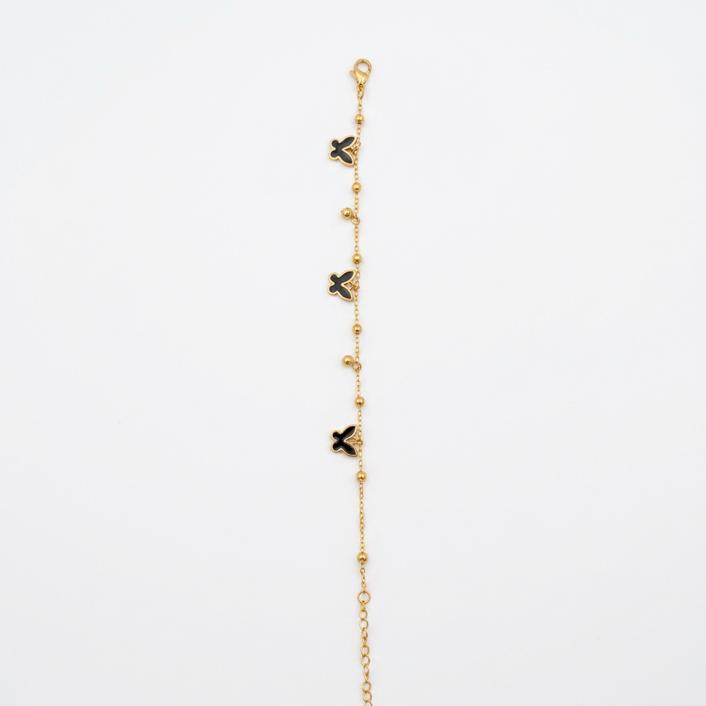Golden Butterfly Charm Bracelet