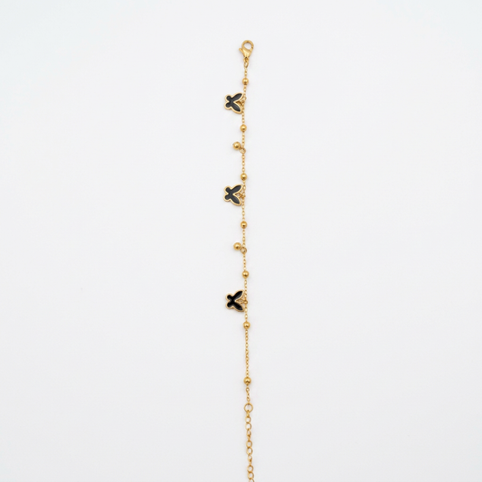 Golden Butterfly Charm Bracelet